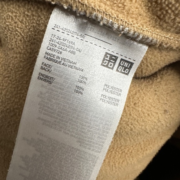 Uniqlo Pile Lined Fleece Tailored Coat Small - Picture 8 of 13